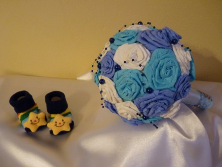 Kytica z krepoveho papiera